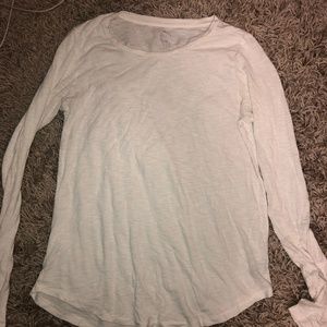 WHITE AERIE SUPER SOFT LONG SLEEVE